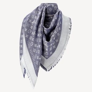 ***SOLD*** Louis Vuitton Monogram Shawl Denim Blue